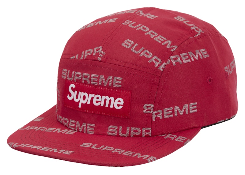 Reflective Jacquard Camp Cap Rood