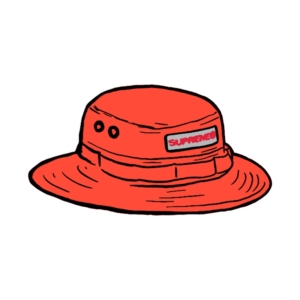 Supreme Reflective Patch Boonie Oranje