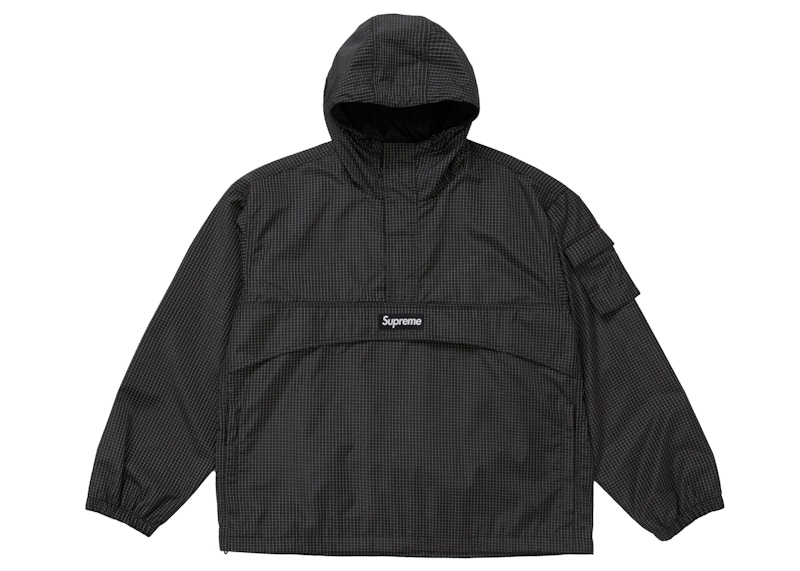 Supreme Reflective Ripstop Anorak Zwart