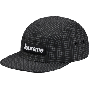 Supreme Reflective Ripstop Camp Cap Zwart