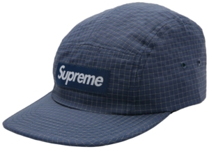 Supreme Reflective Ripstop Camp Cap Light Marineblauw