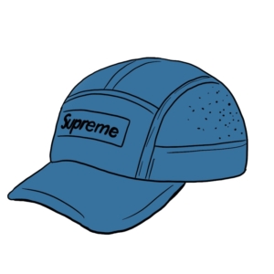 Supreme Reflective Ripstop Camp Cap SS20 Blauw