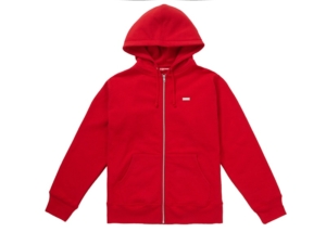 Supreme Reflective Small Box Zip Up Sweatshirt Rood