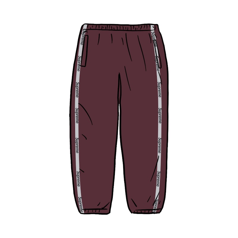 Supreme Reflective Zip Track Pant Paars
