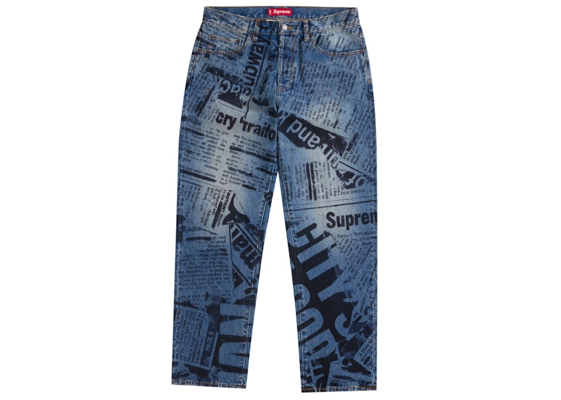 Supreme Regular Jean Newspaper