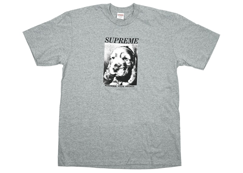 Supreme Remember Tee Heather Grijs