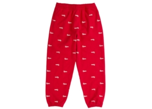 Supreme Repeat Script Sweatpant Rood