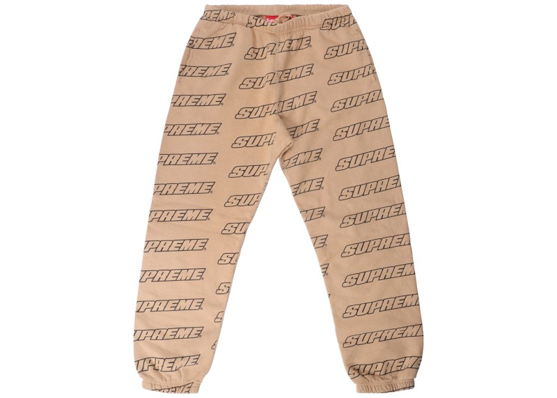 Supreme Repeat Sweatpant Light Bruin