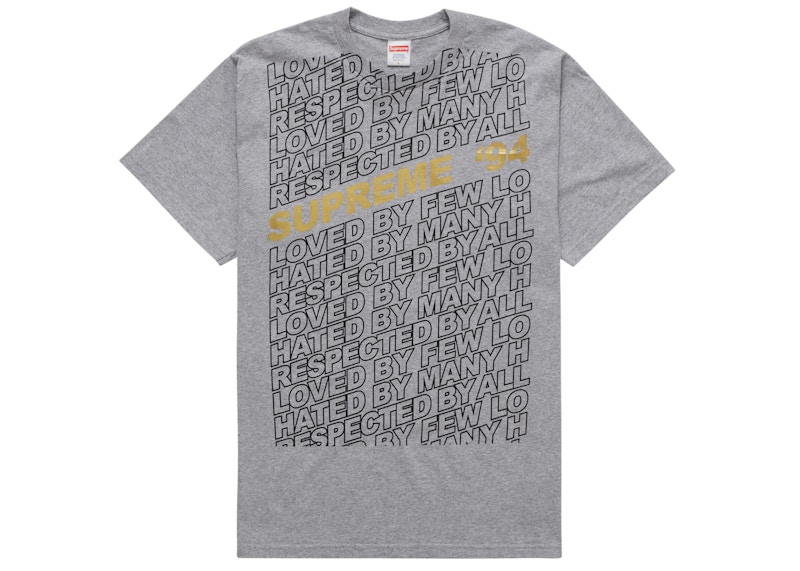 Supreme Respected Tee Heather Grijs