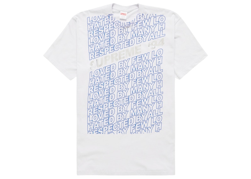 Supreme Respected Tee Pale Blauw