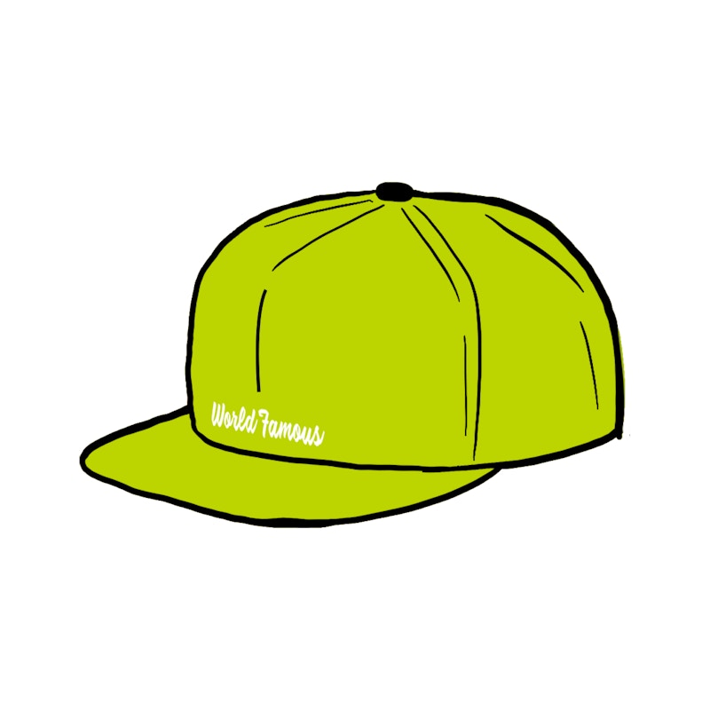 Supreme Reverse Box Logo New Era Bright Geel