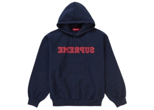 Supreme Reverse Hooded Sweatshirt Blauw