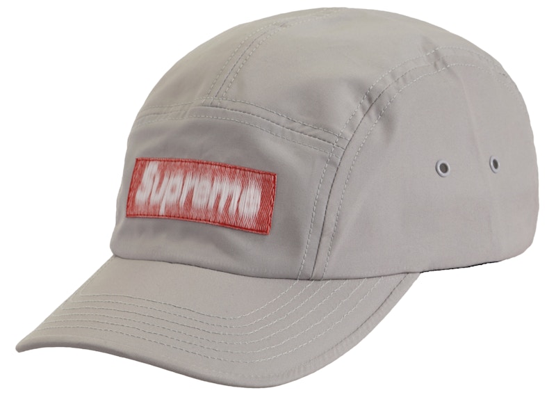 Supreme Reversed Label Camp Cap Grijs