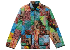Supreme Reversible Patchwork Quilted Jacket Multicolor