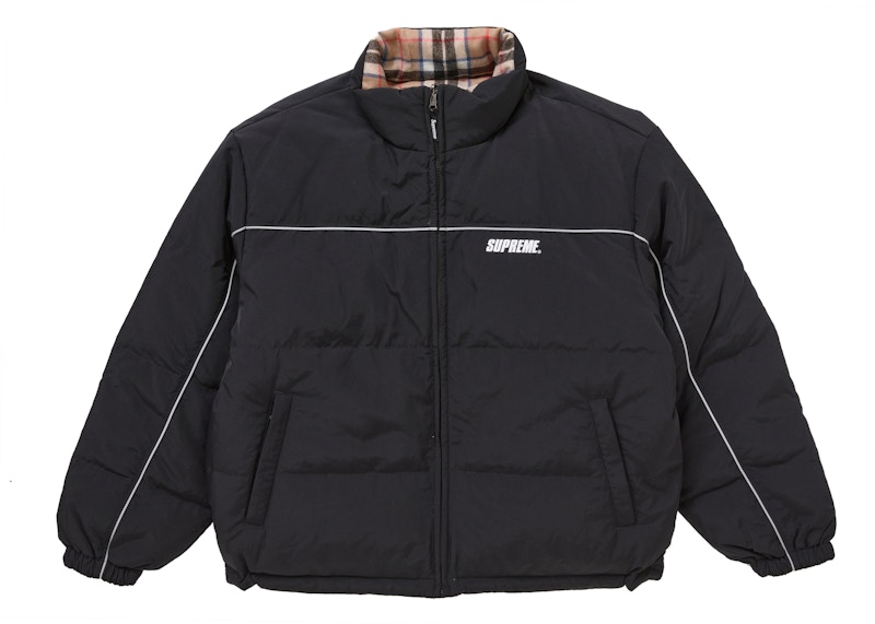 Supreme Reversible Puffer Jacket Zwart