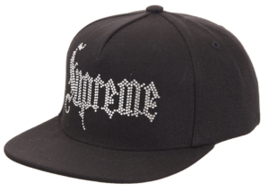 Rhinestone 5-Panel Zwart