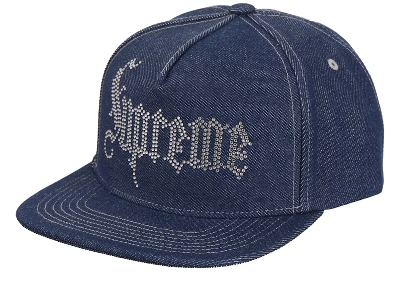 Rhinestone 5-Panel Blauw