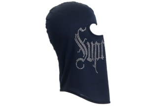Supreme Rhinestone Balaclava Blauw