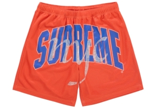 Supreme Rhinestone Mesh Short Oranje
