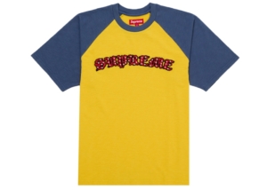 Supreme Rhinestone Raglan S/S Top Goud