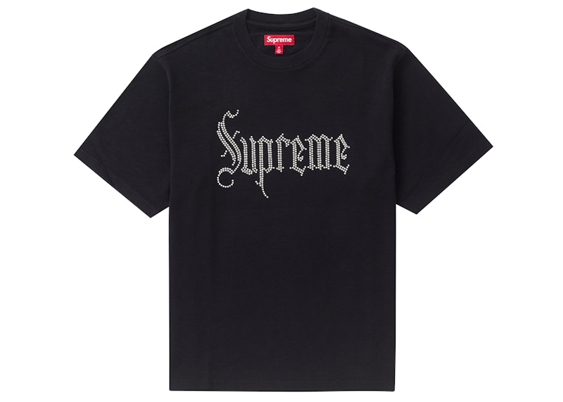 Supreme Rhinestone Top Zwart