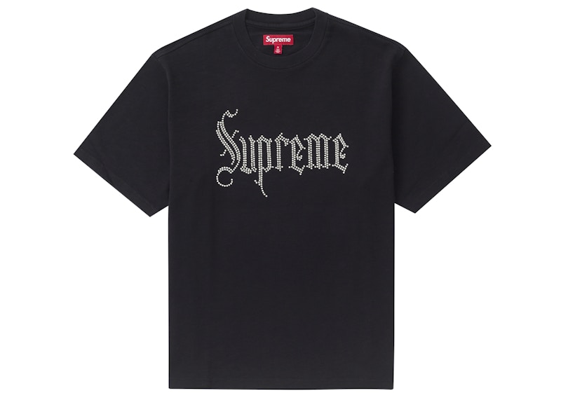 Supreme Rhinestone S/S Top Zwart