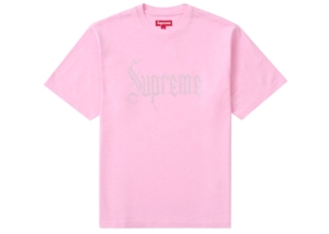 Supreme Rhinestone S/S Top Roze