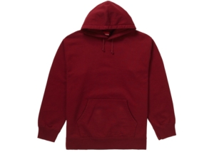 Supreme Rhinestone Script Hooded Sweatshirt Cardinal