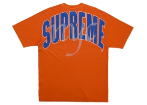 Supreme Rhinestone Script S/S Top Oranje