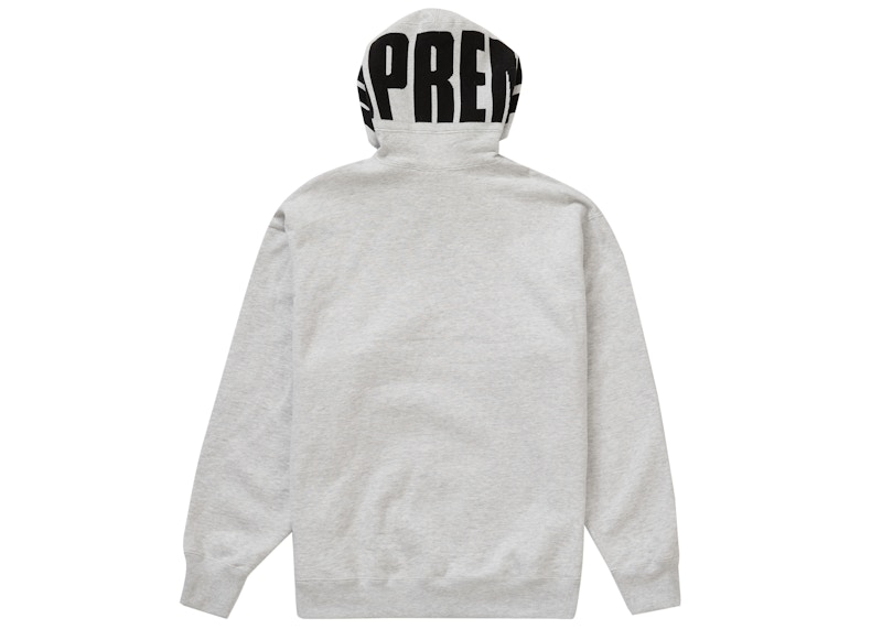 Supreme Rib Hooded Sweatshirt Ash Grijs