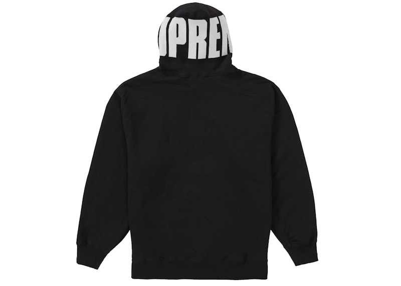 Supreme Rib Hooded Sweatshirt Zwart