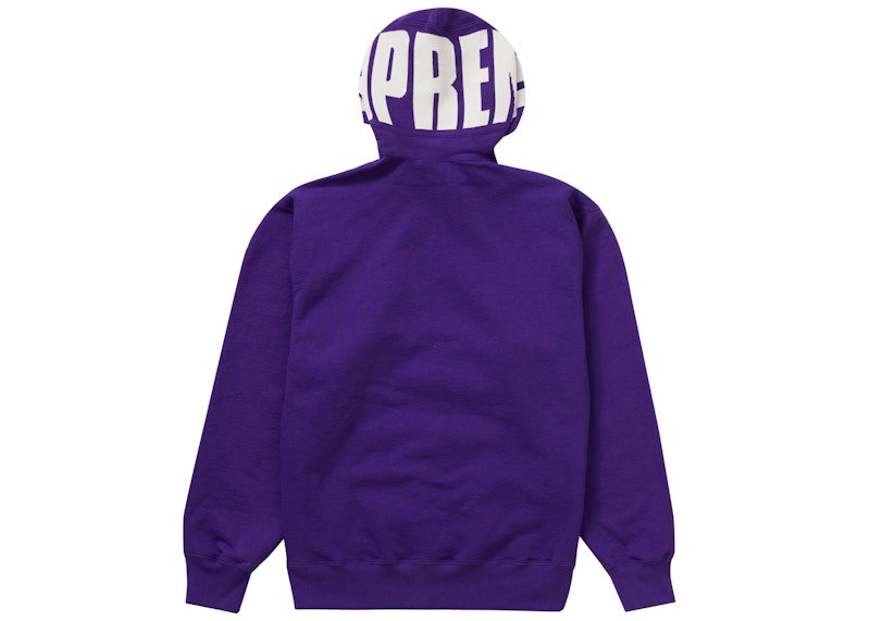 Supreme Rib Hooded Sweatshirt Paars