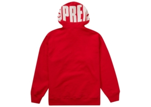 Supreme Rib Hooded Sweatshirt Rood