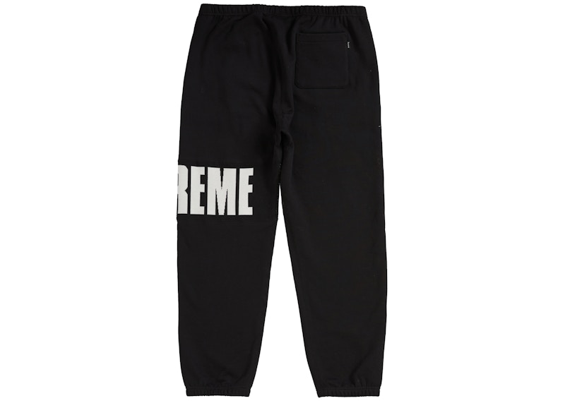 Supreme Rib Sweatpant Zwart