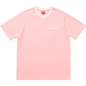 Supreme Ribbed Pocket Tee Roze