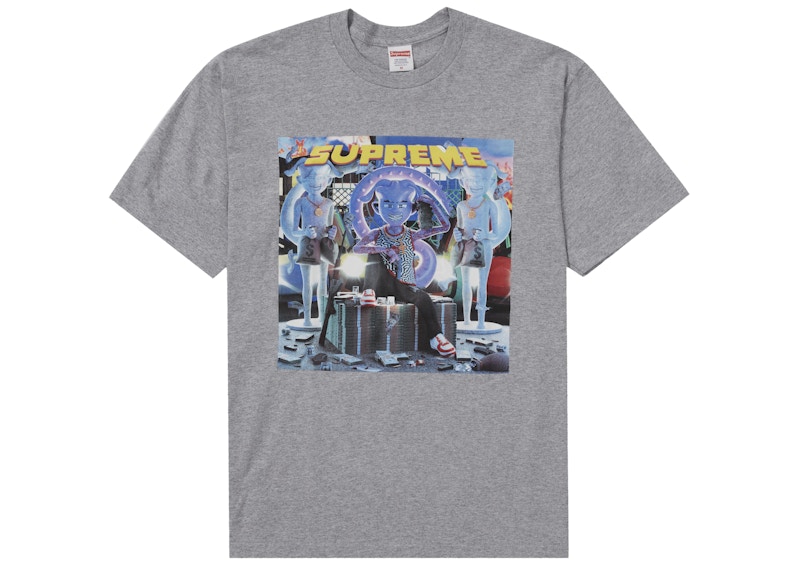 Supreme Richest Tee Heather Grijs