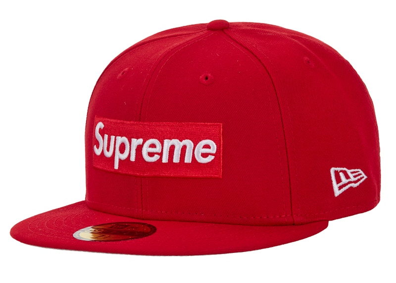 Supreme Rings Box Logo New Era 59Fifty Fitted Hat Rood