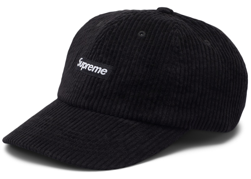 Supreme Ripple Corduroy Small Box 6-Panel Zwart