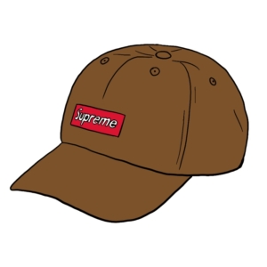 Supreme Ripple Corduroy Small Box 6-Panel Bruin