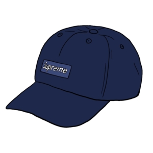 Supreme Ripple Corduroy Small Box 6-Panel Blauw