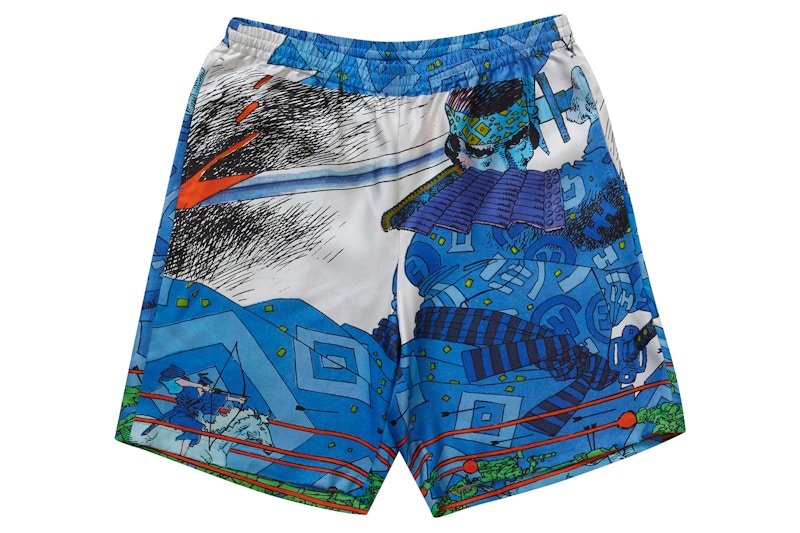 Supreme Ronin Silk Short Blauw