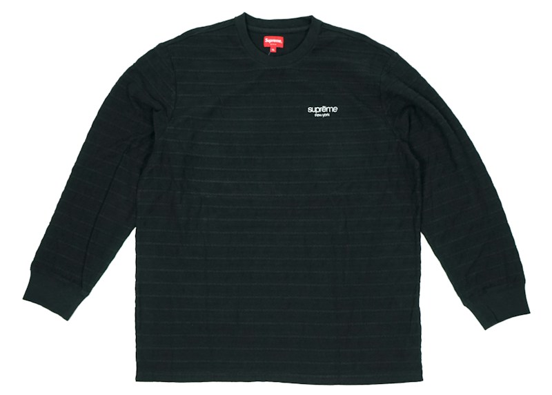 Supreme Rope Stripe L/S Top Zwart