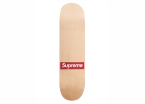 Supreme Routed Box Logo Skateboard Deck Natural