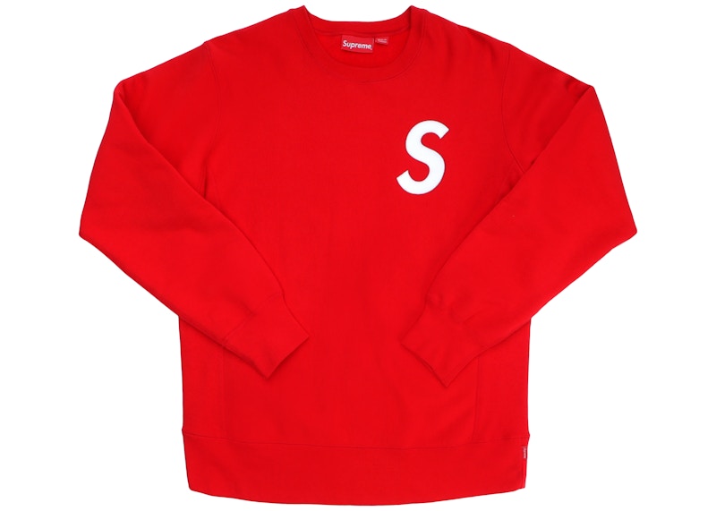 Supreme S Logo Crewneck Rood