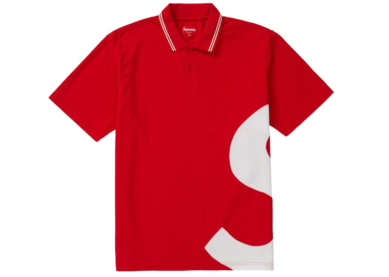 Supreme S Logo Polo Rood