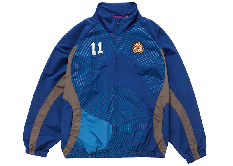 Supreme Logo Track Jacket Blauw