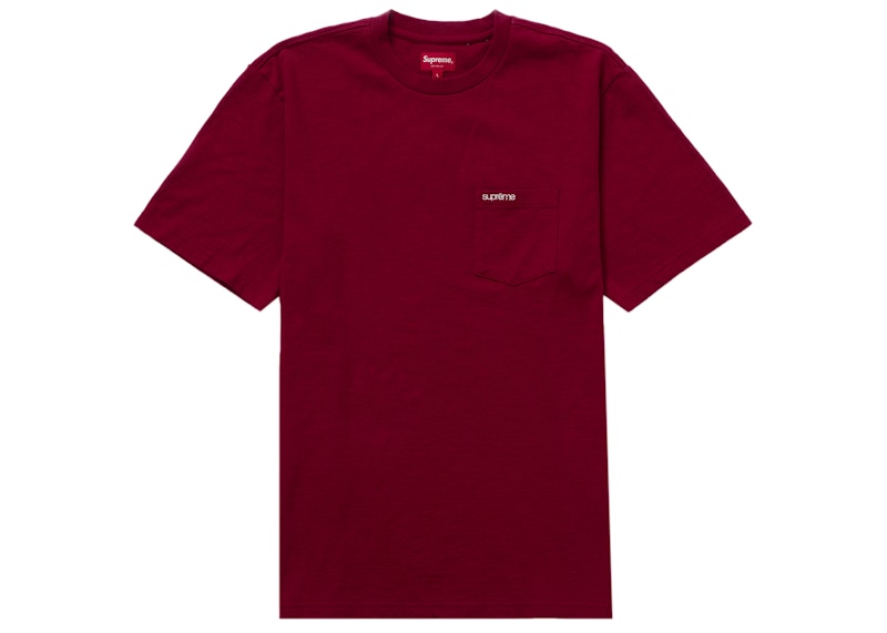Supreme S/S Pocket Tee Cardinal