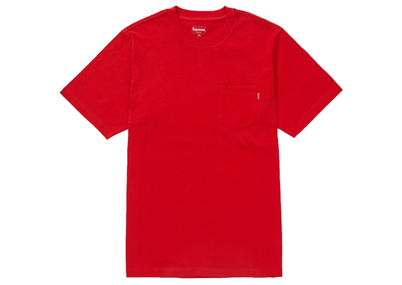 Supreme S/S Pocket Tee Rood
