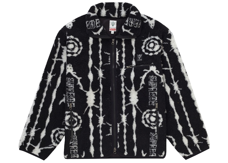 Supreme SOUTH2 WEST8 Fleece Jacket Zwart