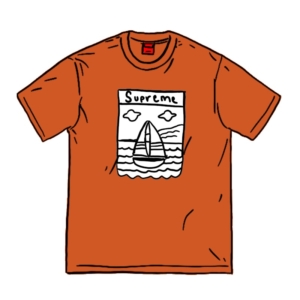 Supreme Sailboat Tee Rust